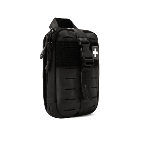Wound Closure Kit for 5 Methods of Wound Closures.  MOLLE Panel to add other tools.  Hiking, Camping, Home Use. (Color: Black)